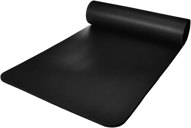 Amazon Basics 半吋加厚瑜伽墊連背帶｜黑色｜商品實物照片2