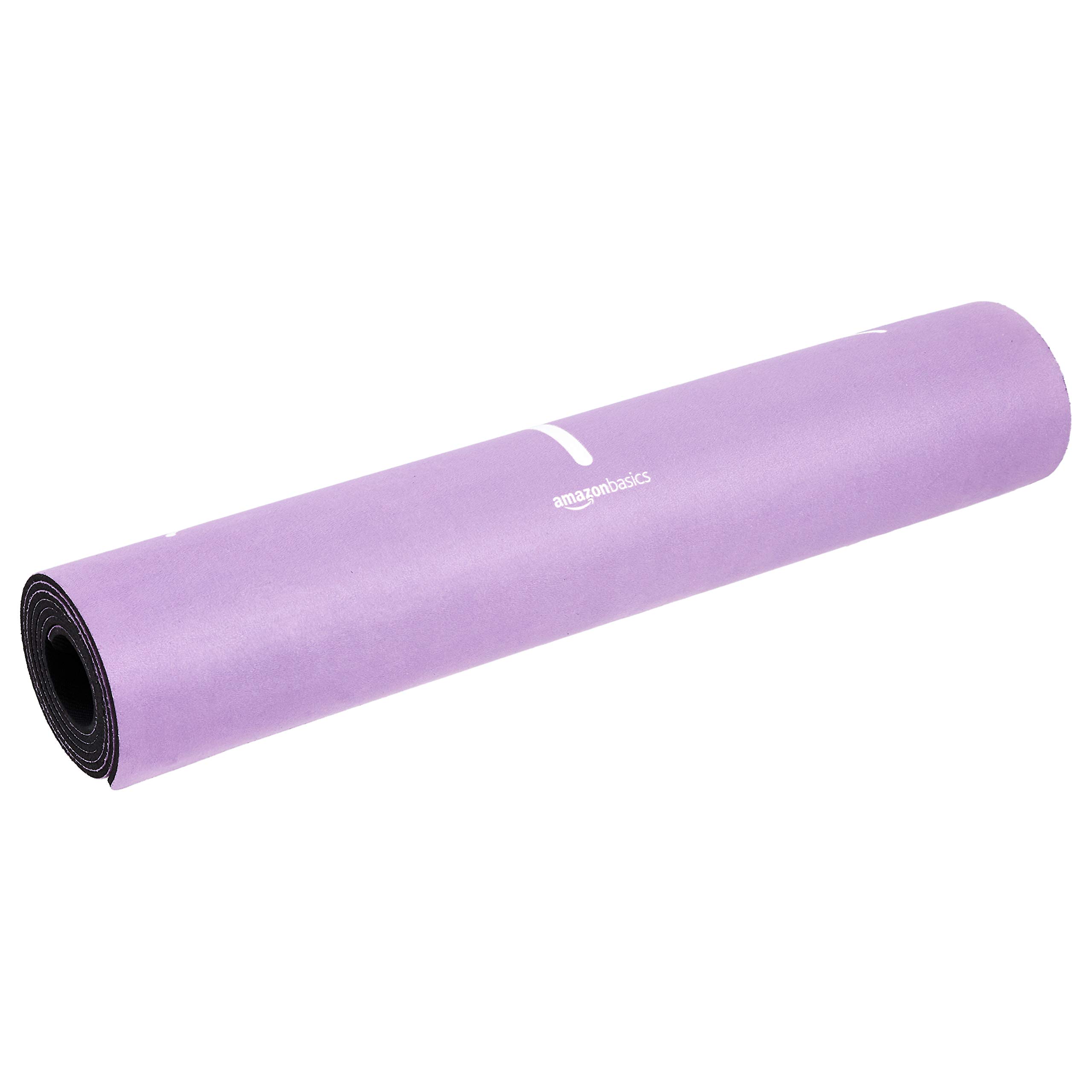 Amazon Basics 橡膠仿麂皮瑜伽墊｜紫色0.16吋商品實物照片